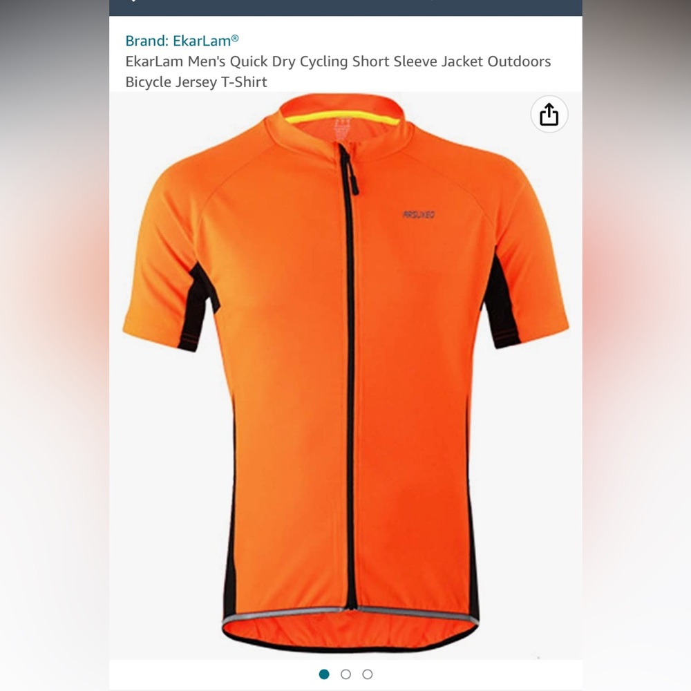 EkarLam Men's Quick Dry Cycling Short Sleeve Jacket Outdoors
Bicycle Jersey